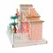 Cody Foster 7.0 Inch Pink Palm Spring House Christmas Putz House , Christmas Decor Mid Century Modern